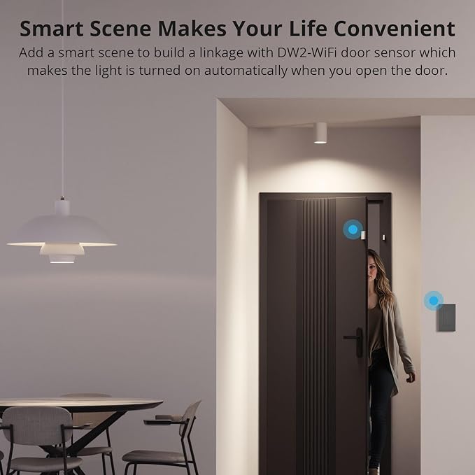 SONOFF Smart Light Switch, 2.4GHz WiFi Light Switch, Alexa Light Switch Compatible with Alexa and Google Home, Smart Life Light Switch Neutral Wire Required, Interruptor Inteligente M5 1 Gang