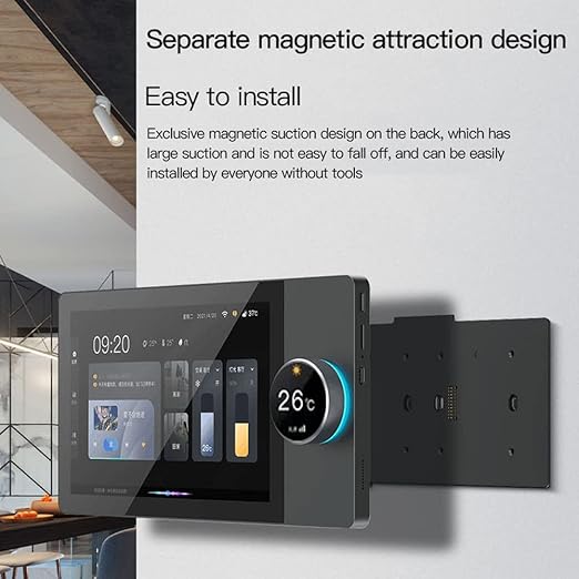 Smart Home Control Panel,10 inch Dimmer and Background Music Player,Smart Life Tuya App Control Timer Switch for Smart Appliances,Support Video Doorbell Two-Way Intercom