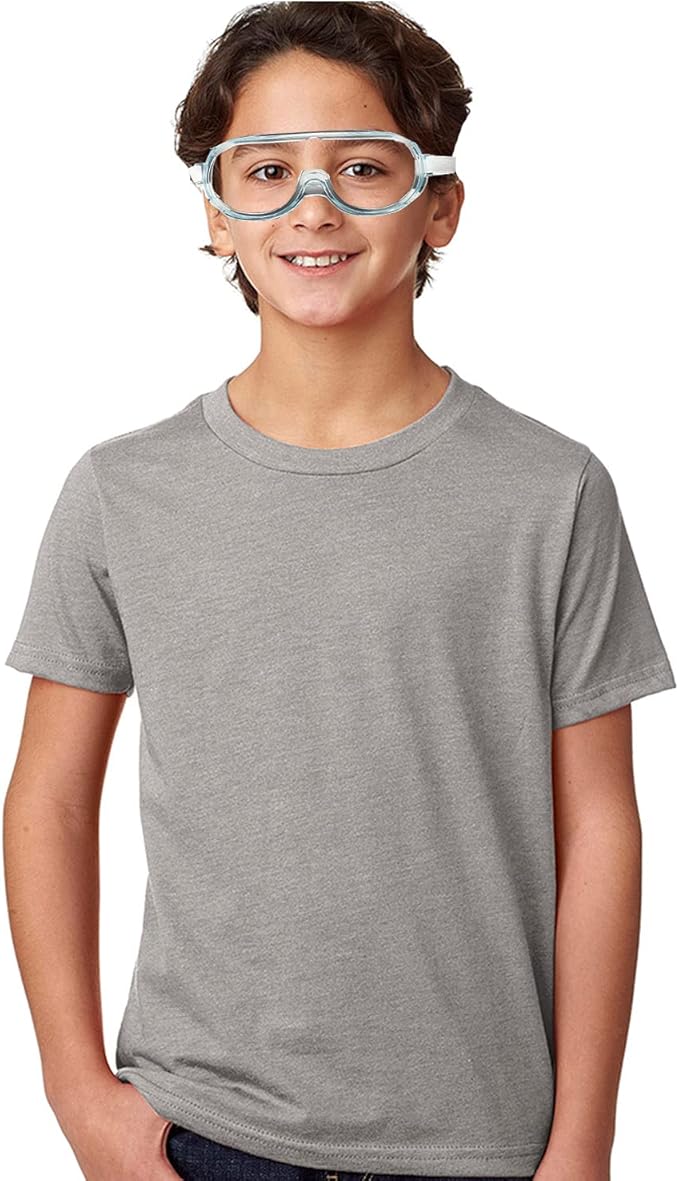 Kid Safety Goggles 8 Pack - Adjustable Lightweight Boys Girls Protective Safety Glasses Crystal Clear Eye Protection