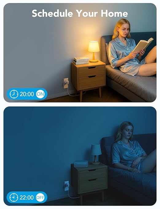 Govee Smart Plug, WiFi Plugs Work with Alexa & Google Assistant, Smart Outlet with Timer & Group Controller, WiFi Outlet for Home, No Hub Required, ETL & FCC Certified, 2.4G WiFi Only, 4 Pack