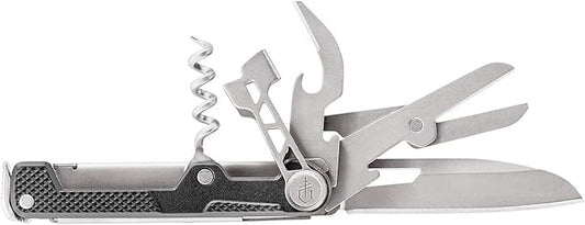 Gerber Gear Armbar Cork Pocket Knife EDC Multitool with Blade, Pry Bar, and Hammer for Camping, Onyx