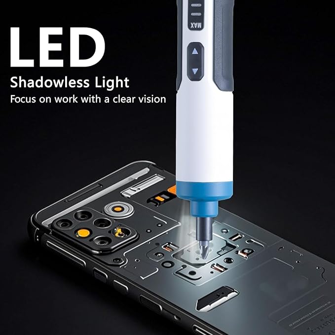 Mini Electric Screwdriver,Cordless Screwdriver Magnetic Bits,Precision Cordless Repair Tool for Phone, Camera, Laptop, Watch, Electronics Repair