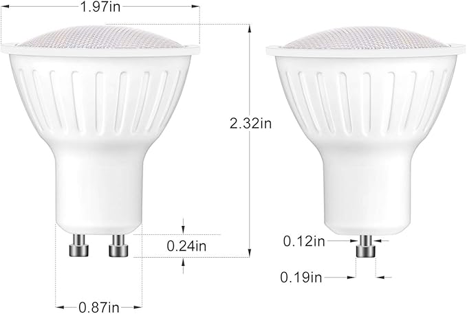 Small frog Gu10 Led bulb Dimmable |Daylight Led Light Bulbs, 5W=50W Halogen Light Bulbs, 120° Beam Angle Flood light bulb for Indoor Outdoor Lighting, Pack of 6