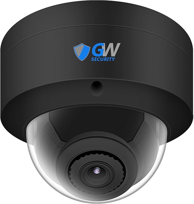 GW Security 64 Channel 12MP NVR UltraHD 4K Face Recognition/Human/Cars Detection PoE Security Camera System with 64 x 8MP Waterproof Microphone 130° Wide Angle Outdoor Indoor Dome Cameras (Black)