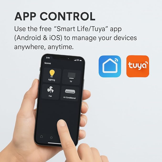IR RF Smart Hub, Wi-Fi Universal Remote for TV, AC, Alexa, Google Home