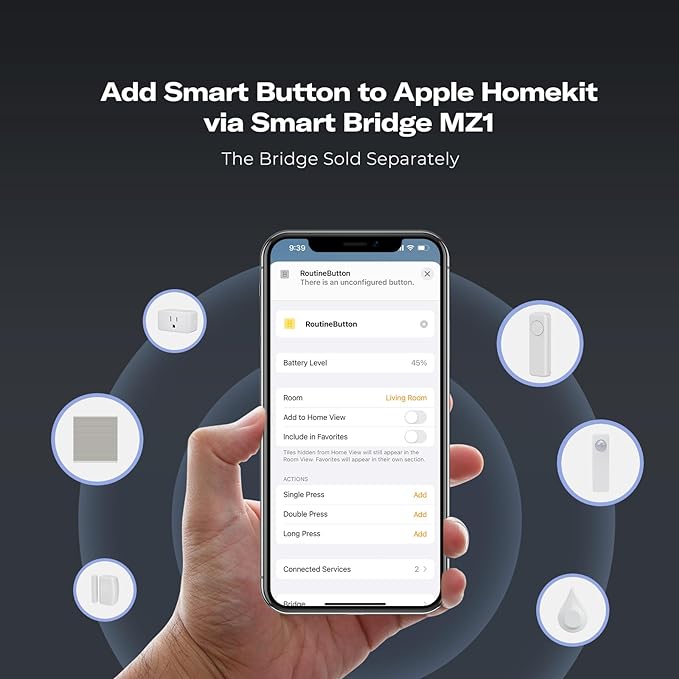 THIRDREALITY ZigBee Smart Button, 3-Way Remote Control, Require Zigbee hub, Work with SmartThings, Aeotec, Hubitat, Home Assistant, Third Reality Hub, Battery Included.