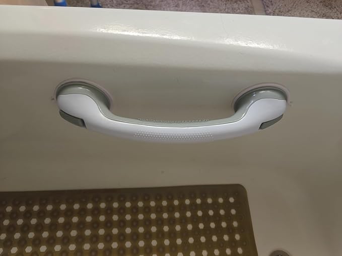 AirTightยฎ Grab Bars for Shower Suction (2Pack) 16-Inch Moon Grey