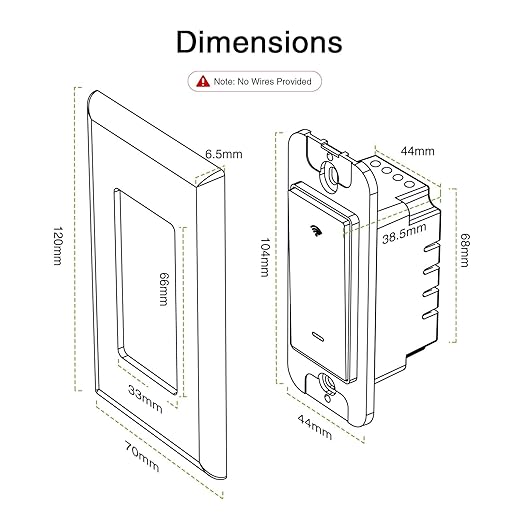 GHome Smart Switch,Smart Wi-Fi Light Switch Compatible with Alexa and Google Assistant 2.4Ghz, Single-Pole,Neutral Wire Required,UL Certified,Remote/Voice Control, No Hub Required (3 Pack)