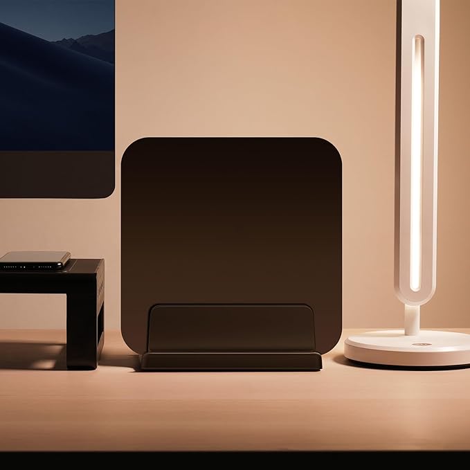 3-Slot Vertical Laptop Stand Holder,Adjustable ABS Plastic Desktop Notebook Dock,Vertical Laptop Stand Space-Saving for All MacBook/Surface/Samsung/HP/Dell/Chrome Book