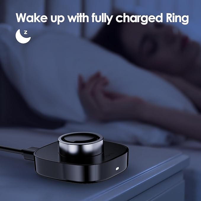 Compatible with Oura Ring Gen3 Charger - Size 8 - Fast Charging Dock with USB-C Cable for Smart Ring (8)
