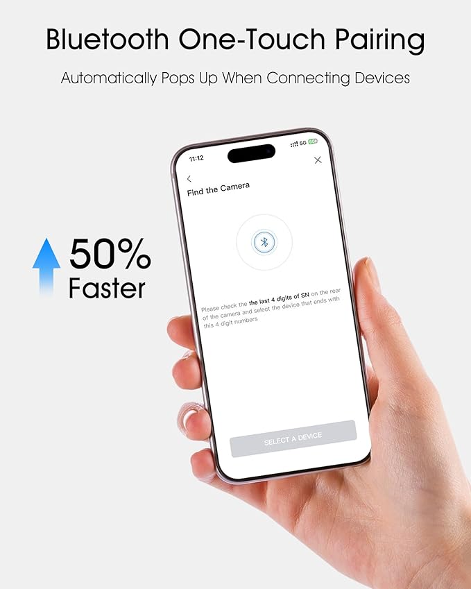 ANRAN 2K Solar Security Camera Wireless Outdoor, 360° Pan/Tilt Color Night Vision, PIR Human Detection, 2-Way Audio, Weatherproof, Compatible with Alexa, 2.4GHz WiFi Only