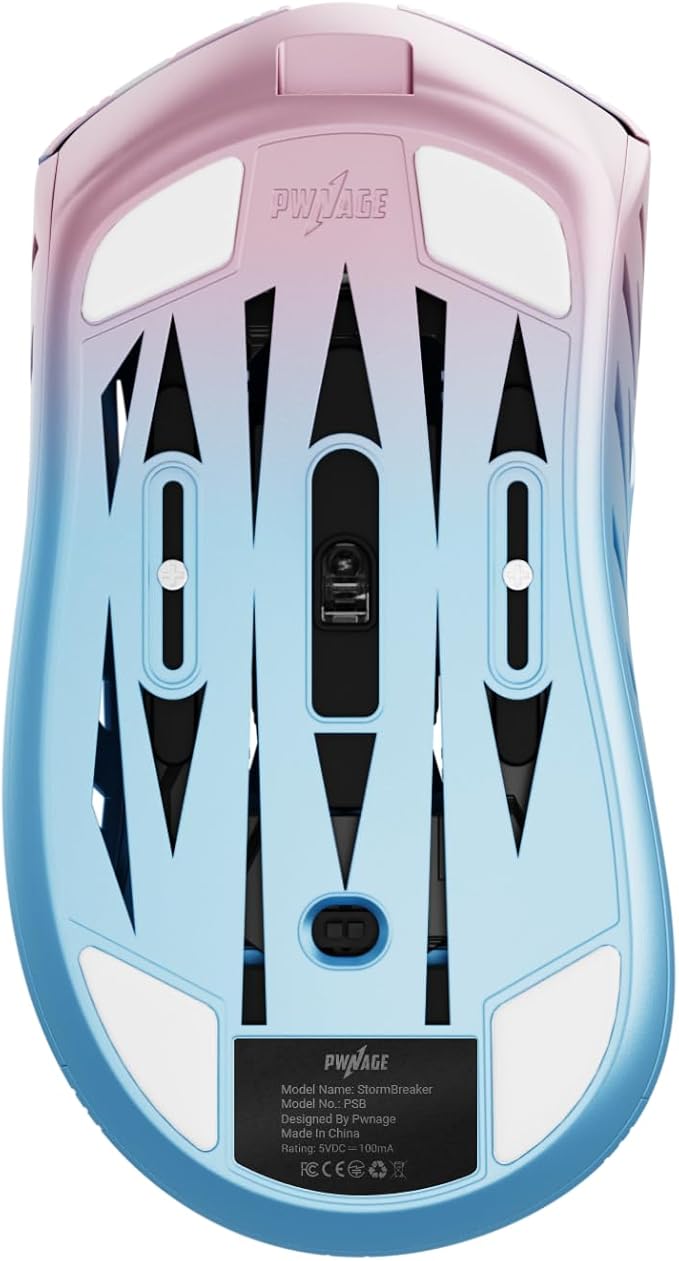 PWNAGE Limited Edition Stormbreaker Wireless Magnesium Gaming Mouse 4k- Esports Pro Gamer Flawless Professional PAW3395 Optical Sensor 26,000 DPI- 4000Hz 100% PTFE Skates Ergonomic