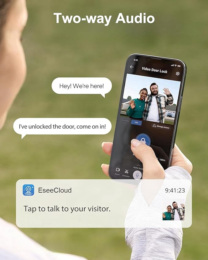 4K Security Camera System Wireless, Dual Lens 4MP+4MP 10X Zoom 2.4G/5G PTZ Cameras for Outdoor Home Security, Auto Tracking, 10” Monitor NVR Pre-Installed with 1TB HDD, 24/7 Record