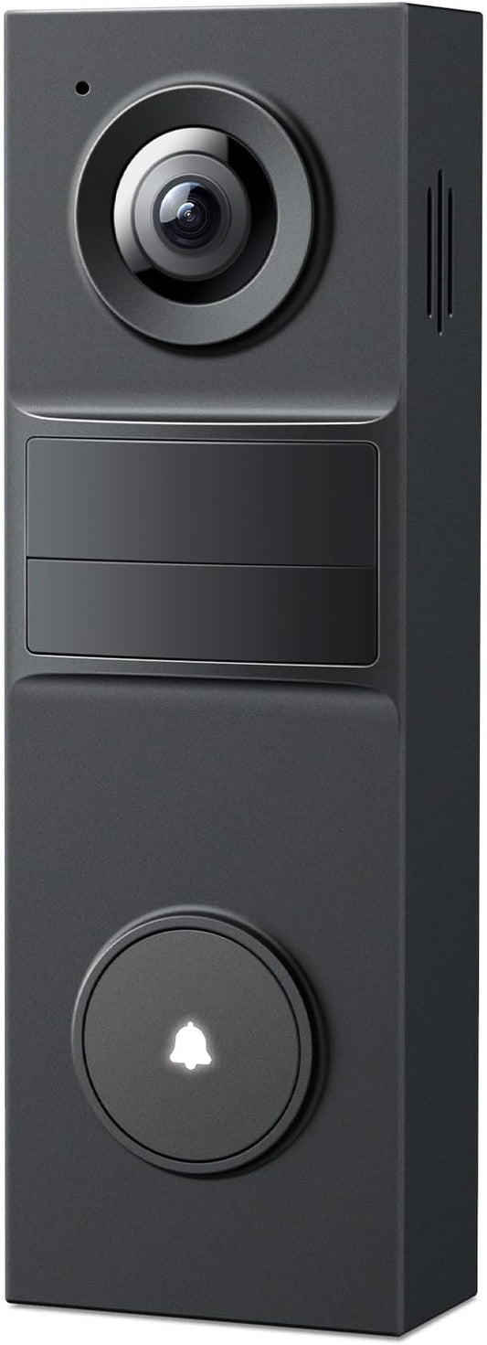 Tapo Smart Video Wireless Doorbell Camera - 2K, 160° Ultra-Wide View, Up to 180 Days Battery, Alexa, Google Assistant Compatible, Free AI Person Detection, IP54, SD/Cloud Storage, D205