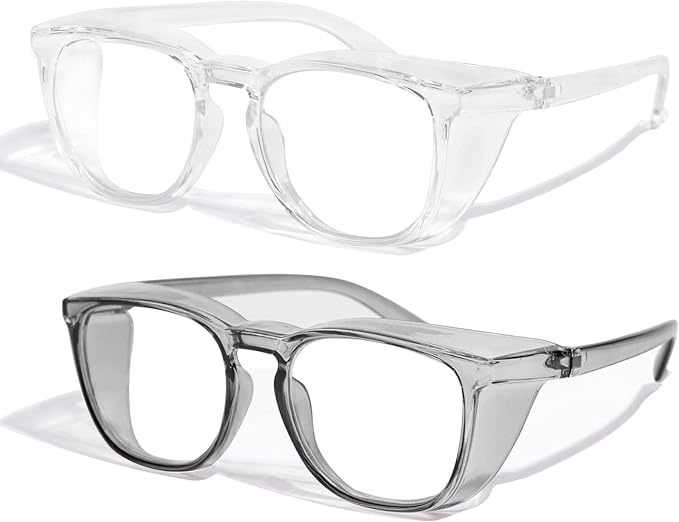 Safety Glasses Anti Fog Clear Blue Light Blocking Eye Protection Nurse Goggles for Women Men