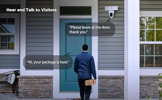 Feit Electric SEC3000/CAM/WIFI Outdoor LED Smart Security Camera with Motion Sensor, 2-Way Audio, 39-Watt Floodlight, Works with Alexa and Google Asst, Alarm, Hardwired, 128 GB Micro SD Card Storage
