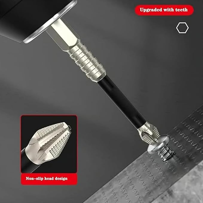 Continentau High-Magnetic Screwdriver Drill Bit Set, Magnetic Durability Screwdriver Drill Bit Set, Anti-Slip Magnetic Electric Screwdriver Set for Home Decoration, Car Repai (1pcs)