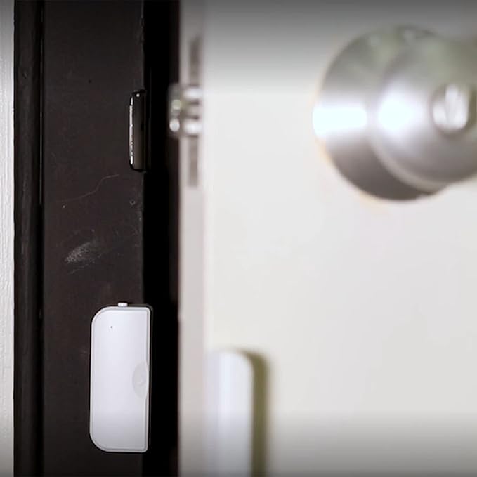 Feit Electric Smart WiFi Door and Window Sensor, Battery Powered, 2.4GHz No Hub Required, Remote Home Monitoring, Not Compatible with Other Security Systems, MOT/Door/WiFi/BAT (Pack of 4)