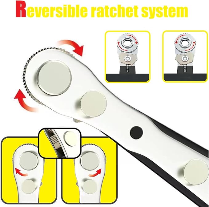22-in-1 Mini Ratcheting Screwdriver Set - Angled for Tight Spaces, Includes 90 Degree Offset Screwdriver, Bent Ratchet Wrench Bit Socket, Phillips Screwdriver - Men's Gift