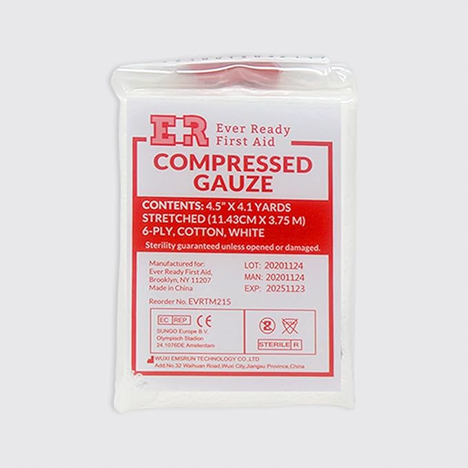 MediTac Intermediate Bleeding Control Pack Feat. SWAT-T Tourniquet, Emergency Bandage and Compressed Gauze Dressing - Intermediate