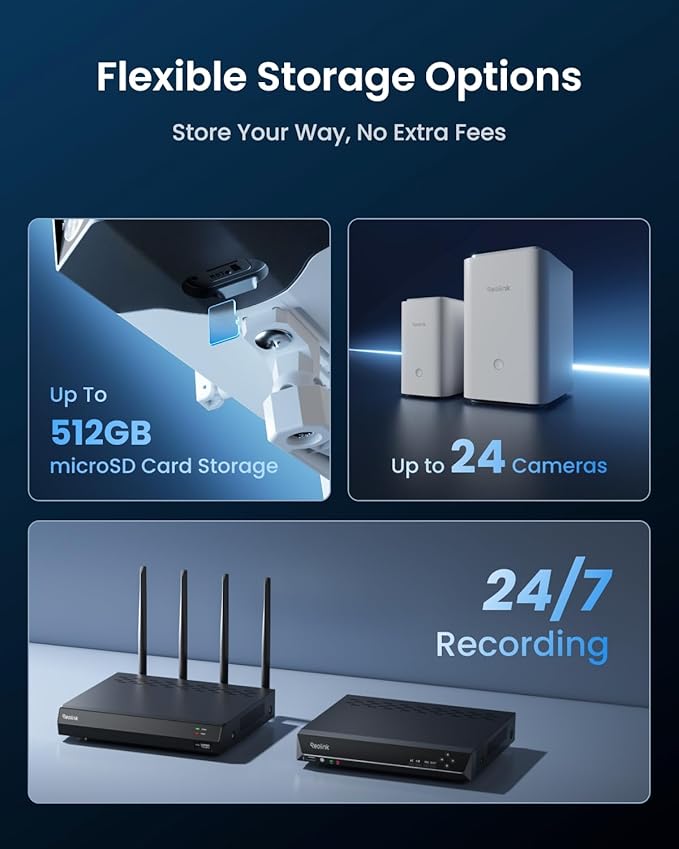 REOLINK 16MP WiFi Security Camera Outdoor, 180° Ultra-Wide Angle, Duo 3 WiFi, 2.4/5GHz Wi-Fi 6, Smart Detection, Color Night Vision, Two-Way Talk, IP67, Up to 512GB Storage, Plug-in Power (12V/2A)