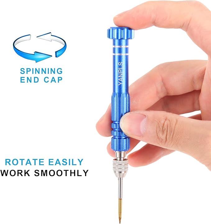 Small Screwdriver Watch Glasses Mini Set, Micro Precision Tiny Screwdriver Set Small Screwdriver Set for Electronics Eyeglass (blue)