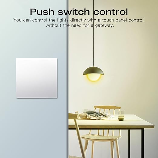 GLEDOPTO ZigBee 3.0 Triac AC Dimmer Switch Mini LED Dimmable Switch 400W Max Push Button Smart App Voice Control Work with H/ue Alexa Conbee II Homey Zigbee2mqtt Home Assistant (Hub Required)