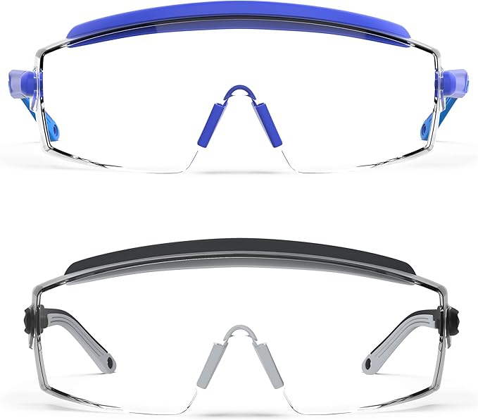 Anti Fog Safety Glasses Safety Goggles Over Glasses Protective Glasses with Anti Scratch Lenses Adjustable