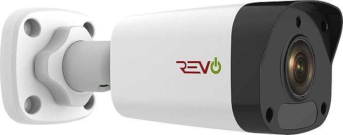 REVO America Ultra HD 4 Ch. 1TB HDD IP NVR Video Surveillance System, 4 x 1080p Bullet Security Cameras - Remote Access via Smart Phone, Tablet, PC & MAC, White (RU42B4E-1T)