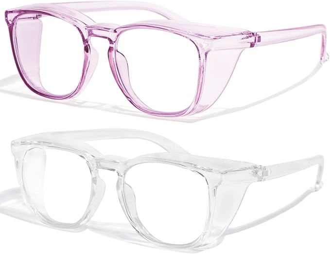 Safety Glasses Anti Fog Clear Blue Light Blocking Eye Protection Nurse Goggles for Women Men