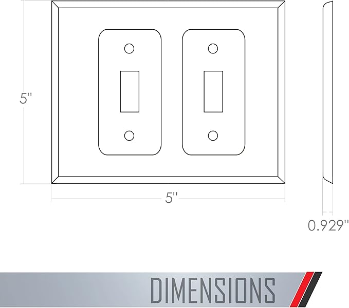 Taymac 2670W Revive Device Wall Plates 1-Gang Masque Decorator Cover, White & MASQUE Decorator Cover, Toggle, White