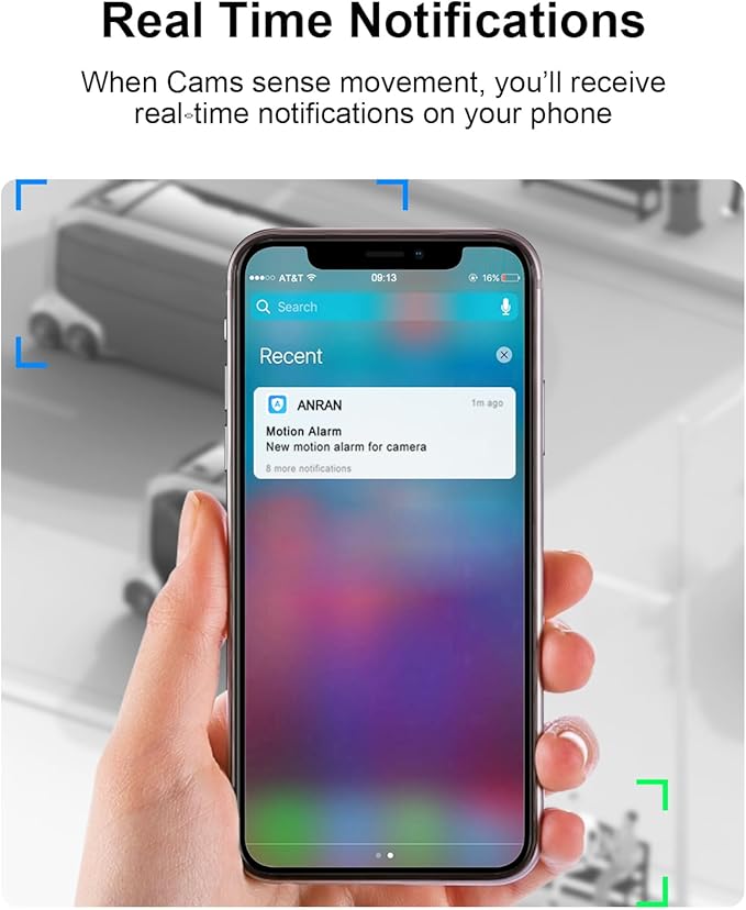 ANRAN 5MP Solar Security Camera Outdoor, Wireless Battery Powered WiFi Camera for Home Surveillance with Buit-in Solar Panel, Color Night Vision, 2-Way Audio, Siren Alarm, Works with Alexa, C3 Max