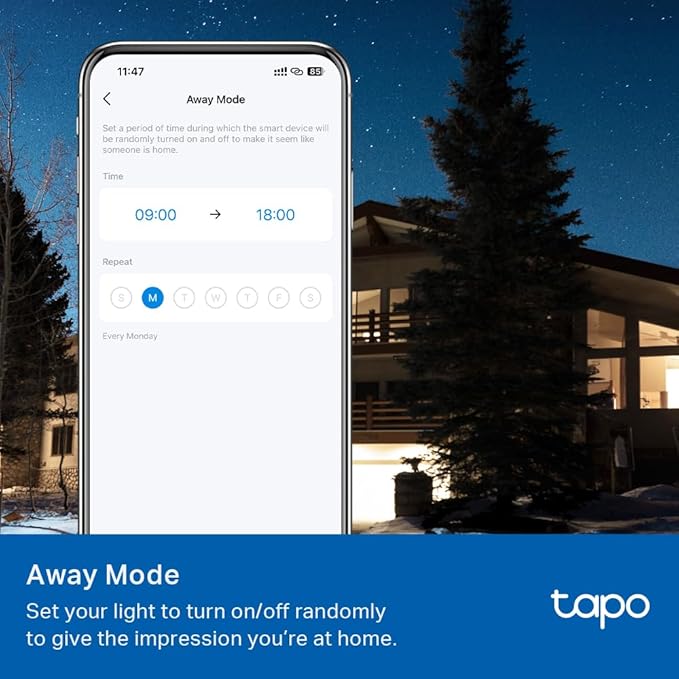 Tapo TP-Link Smart Light Bulbs - Natural Daylight, Dimmable, Compatible w/Alexa and Google Home, A60 Bulb/E27 Base, 60W Equivalent, 800LM CRI>90, 2.4GHz WiFi Only, No Hub Required, L520E(4-Pack)