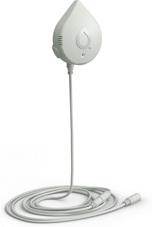 Moen Flo Smart Water Leak Detector, White, 4-Pack 920-005 + 2-Pack 6-Foot Leak Sensing Cable