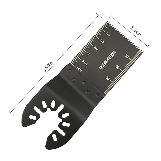 Mixed Wood Oscillating Multitool Saw Blade Set Fits Fein Multimaster, Porter Rockwell Cable,Black & Decker,Bosch Craftsman,Ridgid Ryobi,Makita Milwaukee,Dewalt, Chicago (12 PCS)