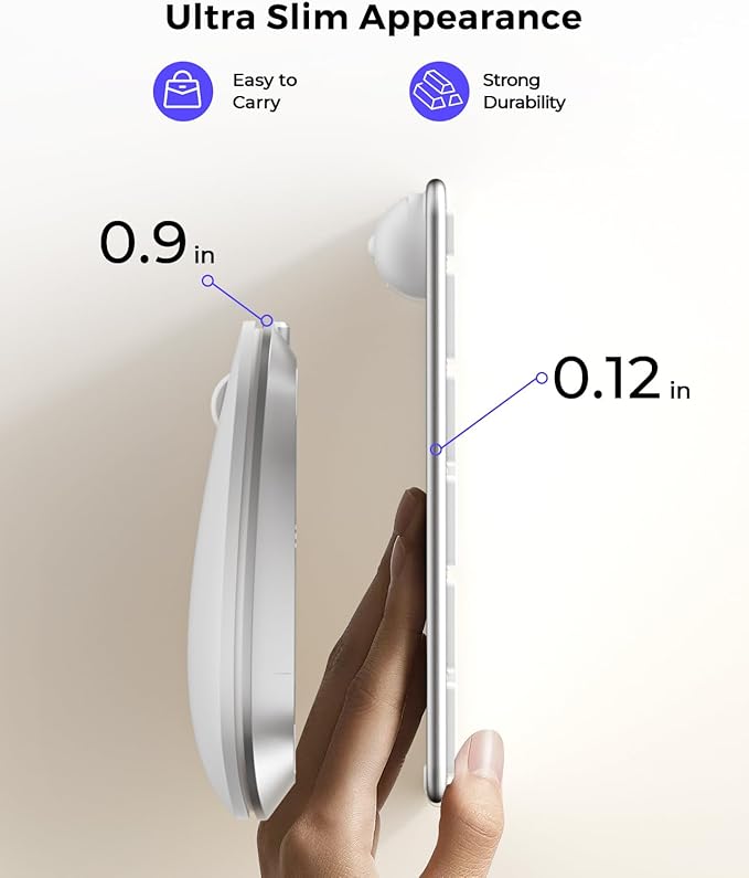 seenda Bluetooth Keyboard and Mouse for Mac, SKM64-2 Multi-Device Rechargeable Slim Wireless Keyboard Mouse Stainless Steel Full Size, Compatible with MacBook Pro/Air, iPad, Mac - White Silver