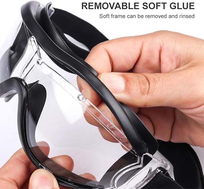 Kids Safety Goggles, Toddler Safety Glasses With UV Anti-Fog,Clear Lens Glasses Cleaning Cloth Included