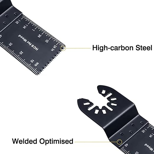 100 Pcs Oscillating Tool Blades, Professional Universal Oscillating Saw Blades, Wood Multitool Blades, Quick Release Durable, Fit All Models(SH)