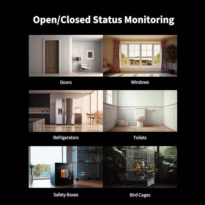 Aqara Door and Window Sensor P2, Matter Over Thread, Requires Thread Border Router, Contact Sensor with Remote Alarm and Local Automation, Supports Apple Home, Google Home, Alexa