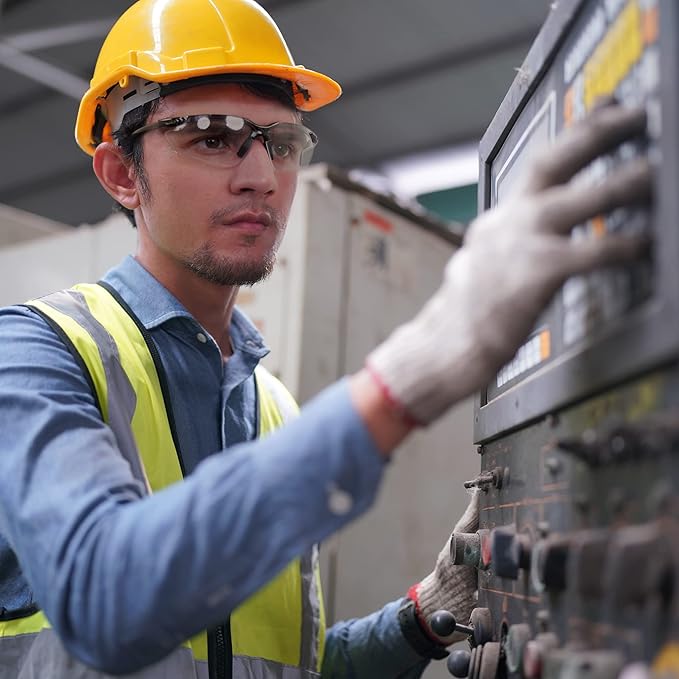 JORESTECH Safety Eyewear, ANSI Z87+ Impact Resistant Polycarbonated Eye Protection Safety Glasses, pack of 12