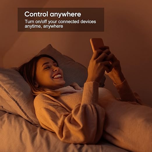 Matter Over Thread Smart Plug, Smart Mini Outlet, Works with Apple Home, Alexa & Google Home, 15A/1800W (4Pack)