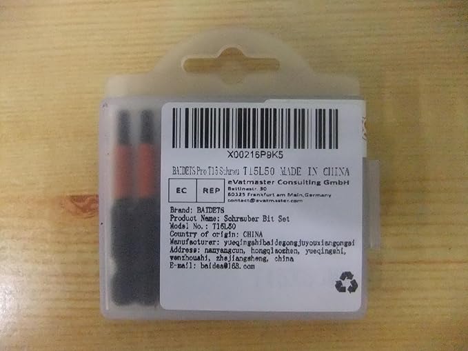 Pro T15 Screwdriver Bit Set - Torx Screwdriver 10 Pieces, 50mm Length, 1/4" Hex Shank Bit Assortment, with Storage Box