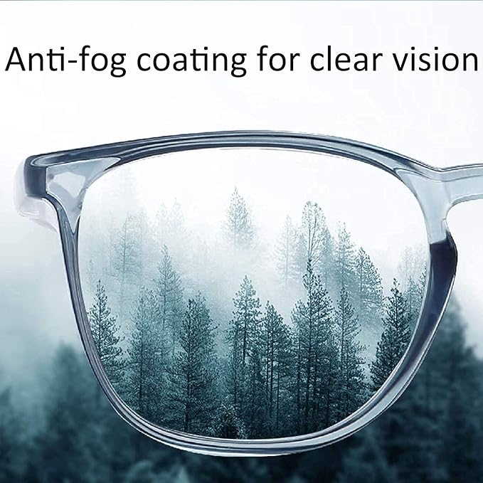 MORK&SUKY Safety Glasses, Stylish Goggles With No Fog Lense, Alternatives To Regular Protective Eyewear For Lab and Nursing.