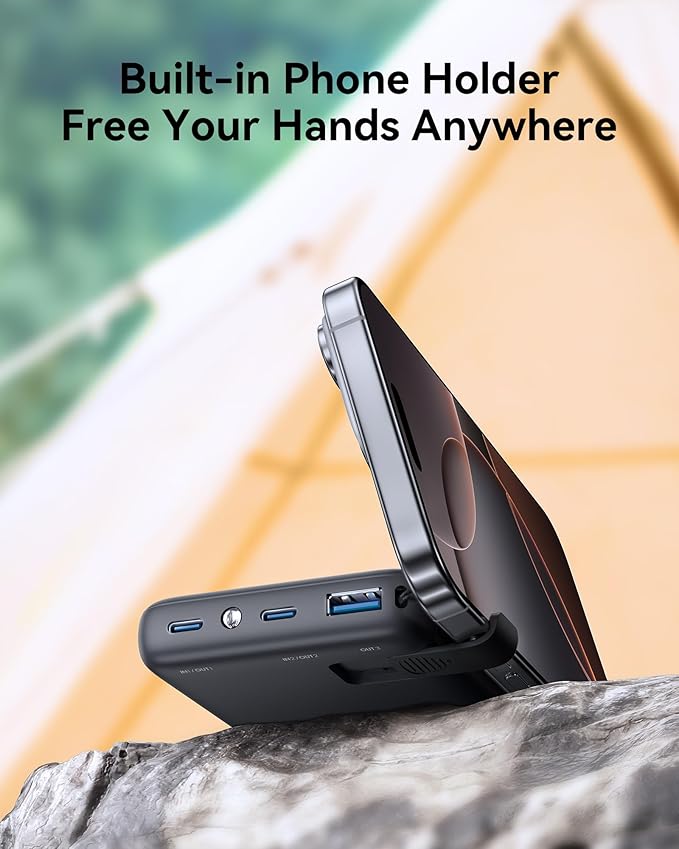 INIU Portable Charger, 10000mAh Slim Power Bank, 45W Fast Charging Small Battery Pack, Flight Cruise Ship Ship Family Trip Accessories Phone Charger for College Students Travelers Boys Girls, White