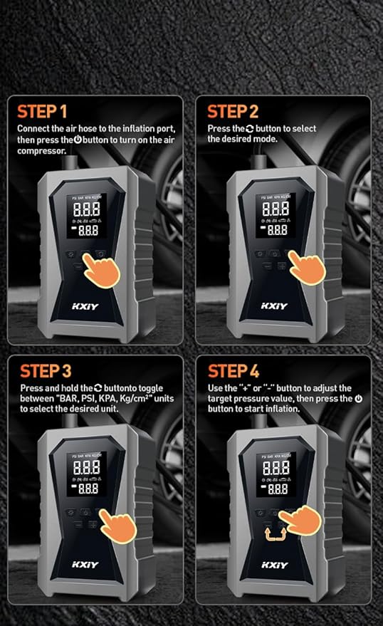 Air Jump Starter with Air Compressor, Car Battery Jumper Starter Portable (6.0 Gas/3.0L Diesel) with 150PSI Cordless Auto-Shutoff Tire Inflator, 12V Battery Charger Booster