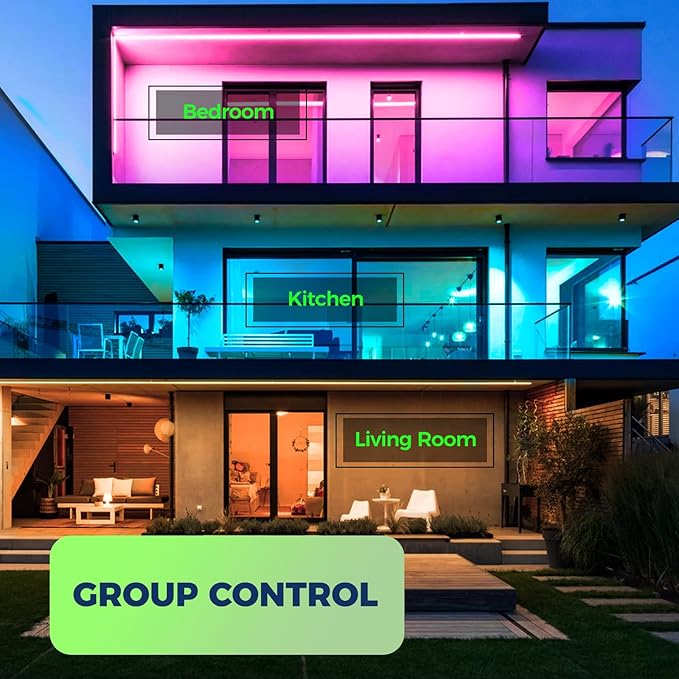 Matter Smart Light Bulbs Compatible with Alexa/Siri/Apple Home/Google Home/SmartThings, WiFi A19 E26 RGBCW Color Changing Light Bulb 800LM 9W 60W Equivalent, 2.4G WiFi, ETL Listed, 1PC