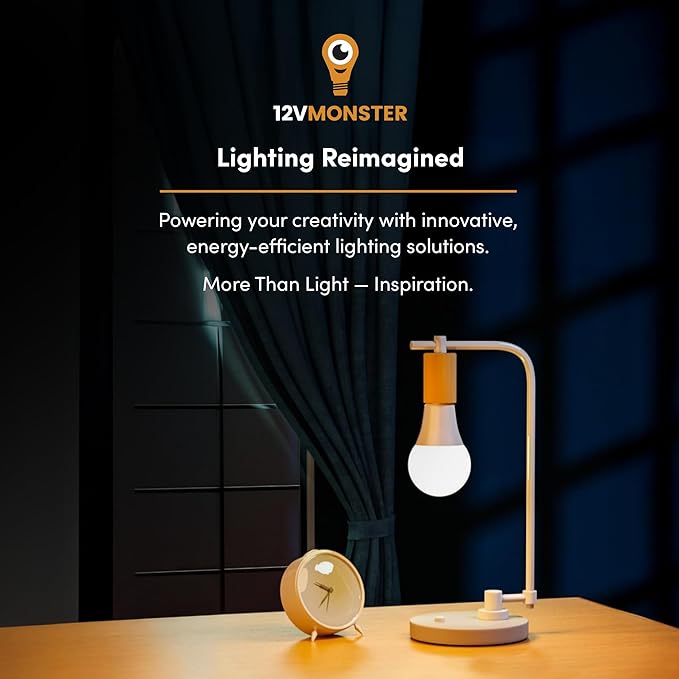 Low Voltage AC DC 12V Color Changing LED Light Bulb, 16 Colors, 3W, Remote Control, E26 Base for Content Creation, Landscape Accent Lighting and Photography 12 Volt