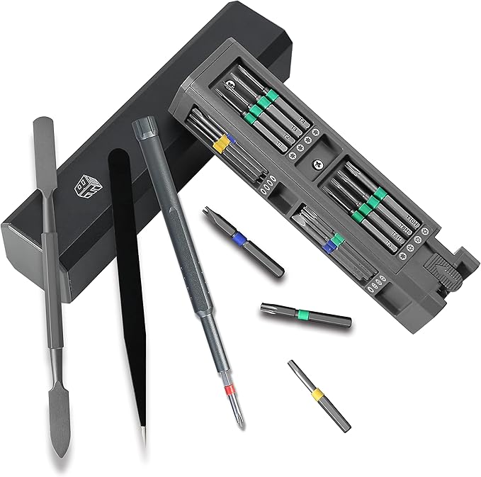 BES 31 in 1 Precision Screwdriver Set,Magnetic Screwdriver Bits,Precision Screwdriver Kit Repair Tools For Iphone, Tablet, Xbox, Ps4, Watch, Eyeglass Repair Tool Kit