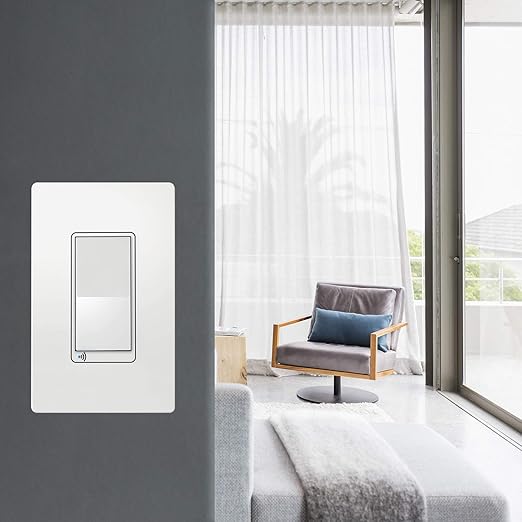 TOPGREENER Smart Light Switch, UL Listed, Neutral Wire Required, Single Pole or 3-Way, No Hub Required, Works with Amazon Alexa and Google Assistant, TGWF15S, 2 Pack