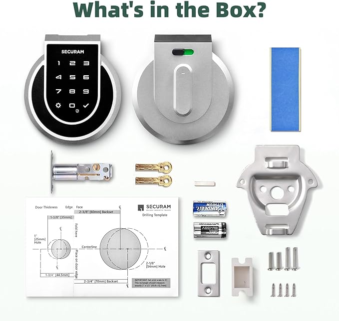 Touch Fingerprint Smart Lock, Keyless Entry Door Lock for Front Door, WiFi Door Lock, App Remote Control, Voice Control via Alexa or Google, Silver